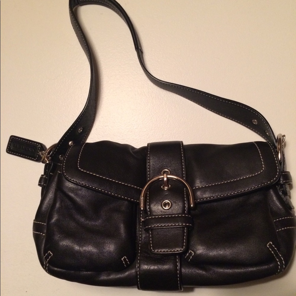 Coach Vintage Black Leather Purse
